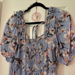 Floral Hi Lo Umgee Boutique Dress